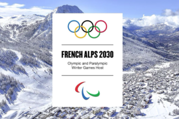 Logo officiel des Jeux Olympiques et Paralympiques d’hiver 2030 dans les Alpes françaises